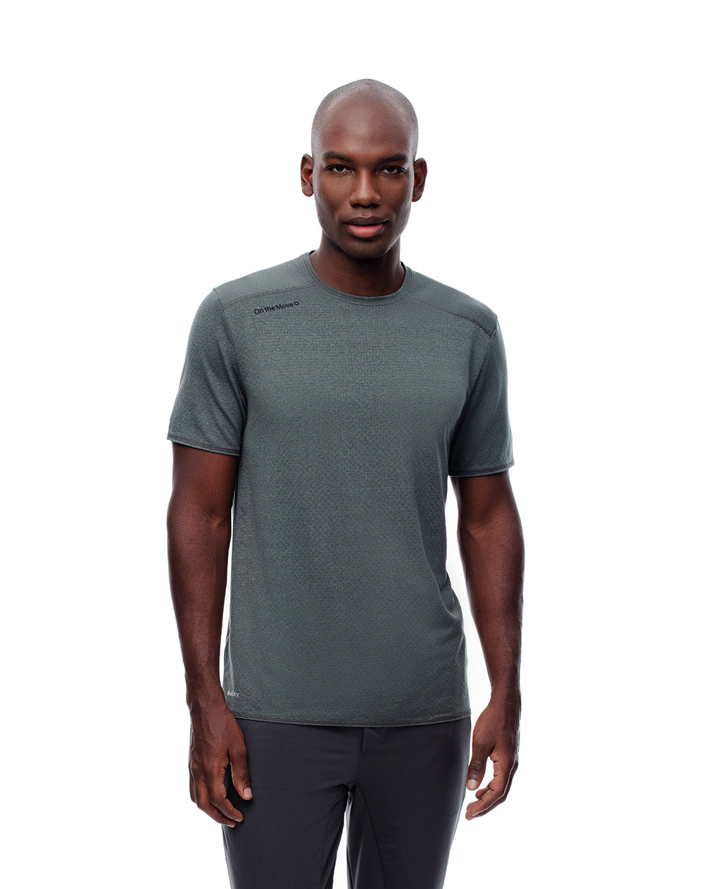 Camiseta deportiva control humedad verde hombre