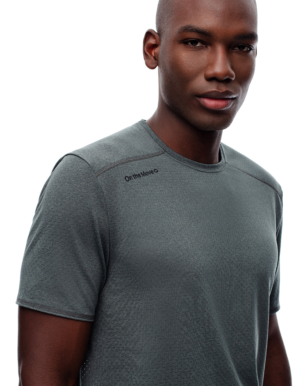 Camiseta deportiva control humedad verde hombre