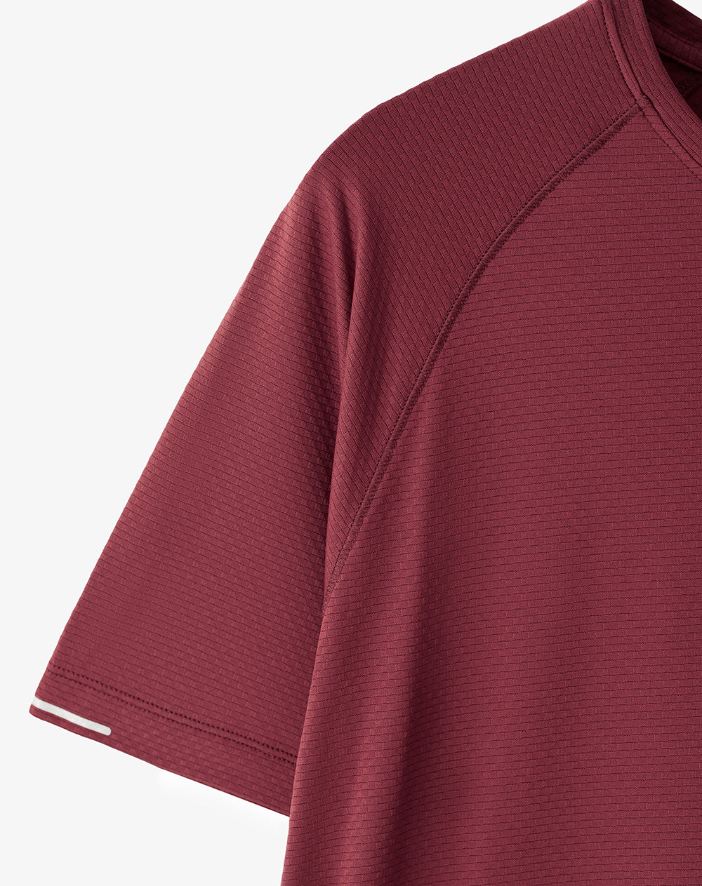 Camiseta deportiva control humedad vino tinto hombre