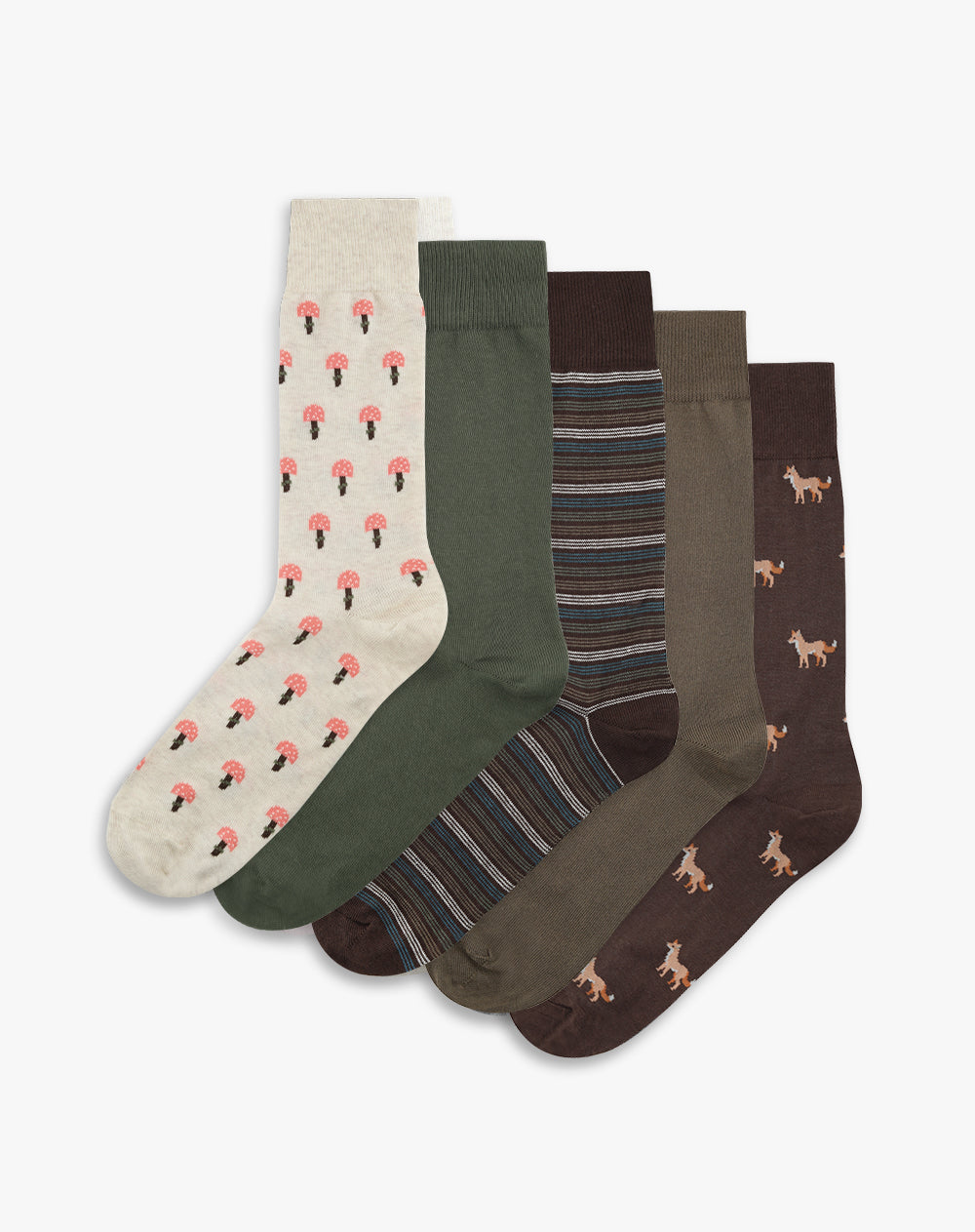 Medias hombre largas pack x5 surtido