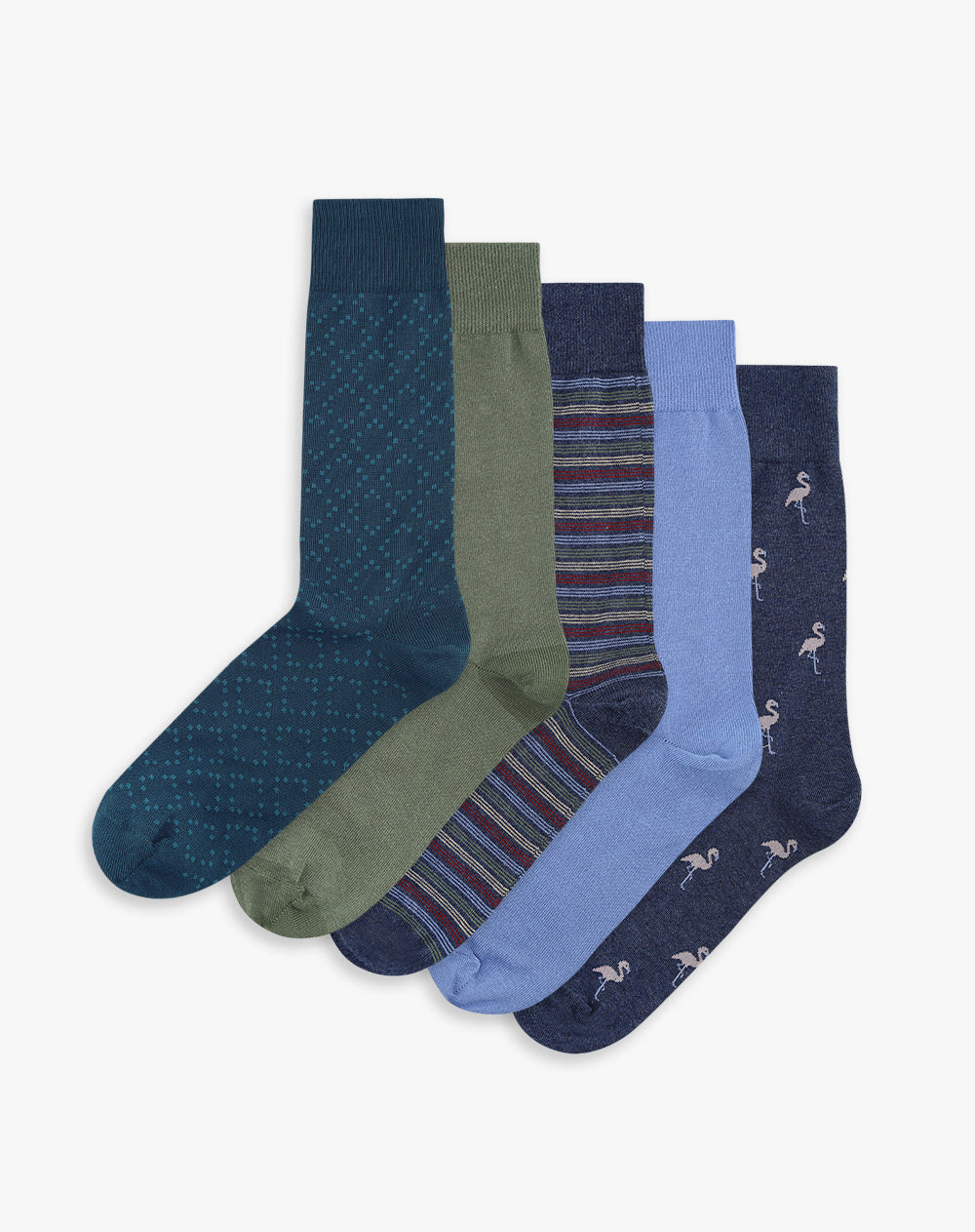 Medias hombre largas pack x5 surtido