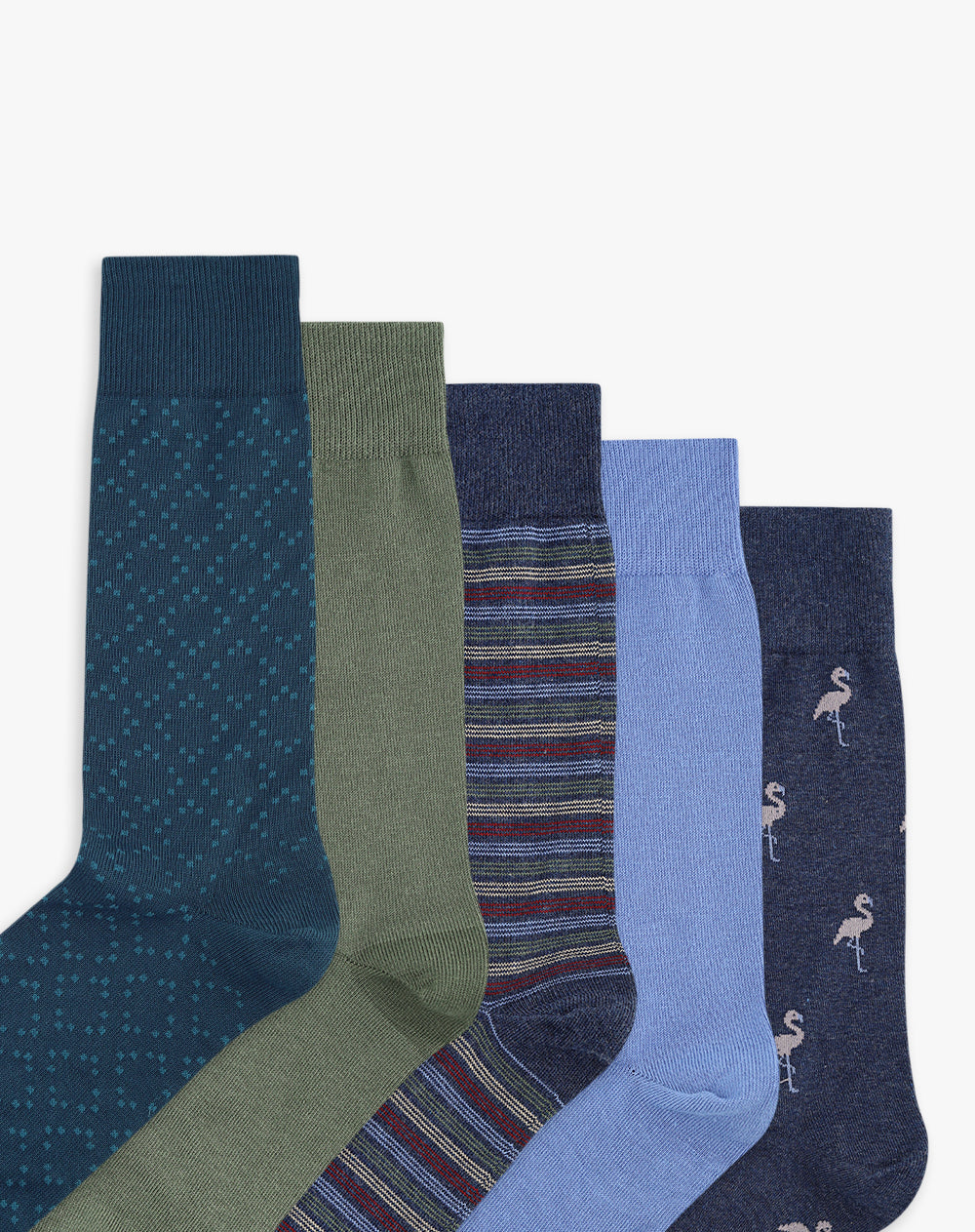 Medias hombre largas pack x5 surtido
