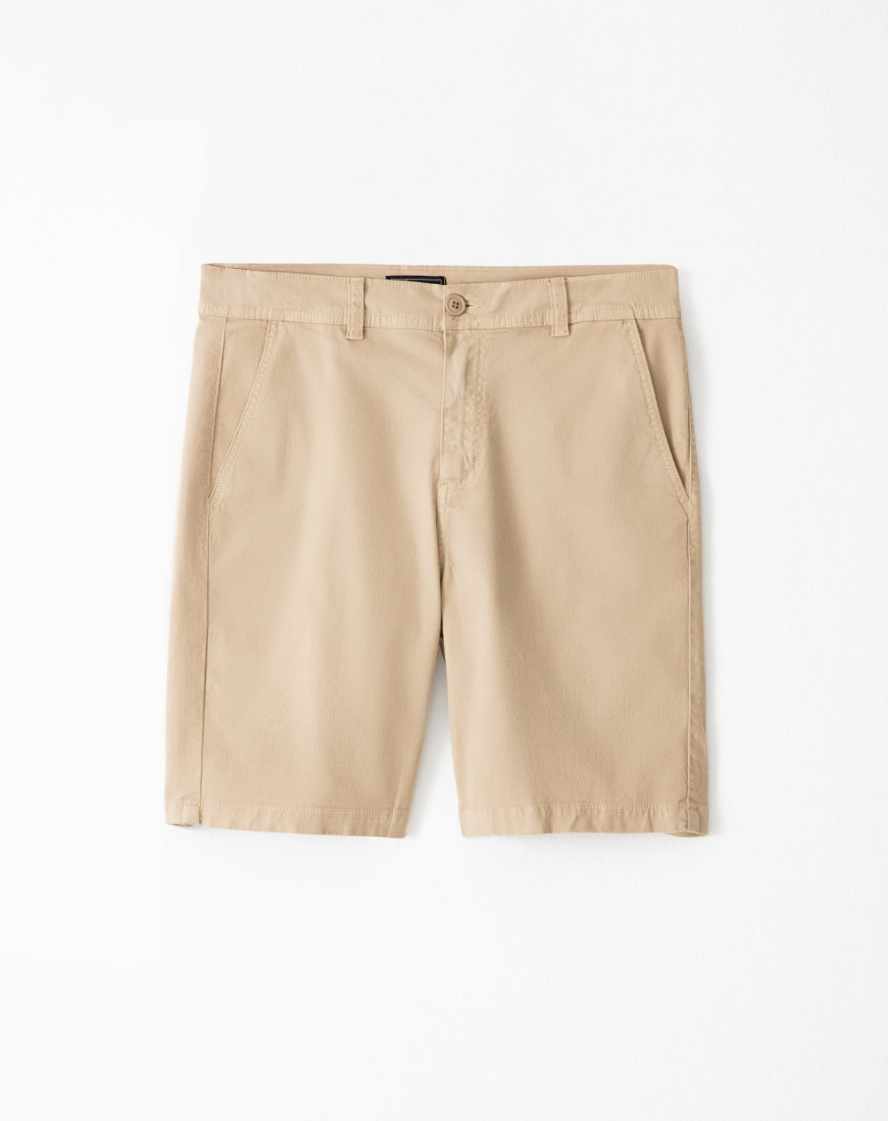 Bermuda regular drill algodón habano hombre