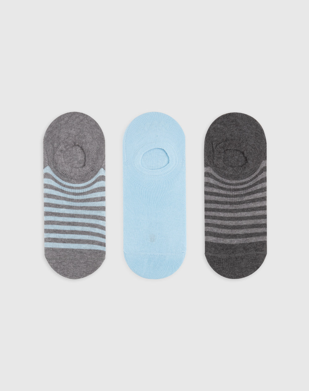 Medias para hombre tobilleras cortas pack x3unds surtidas