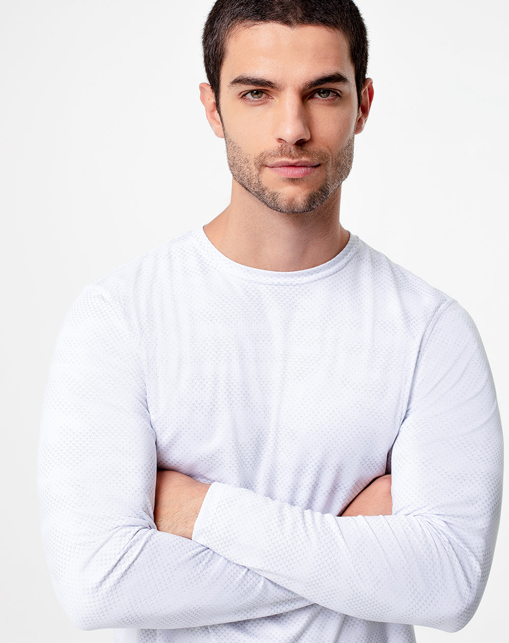 Camibuzo deportivo hombre secado rápido blanco