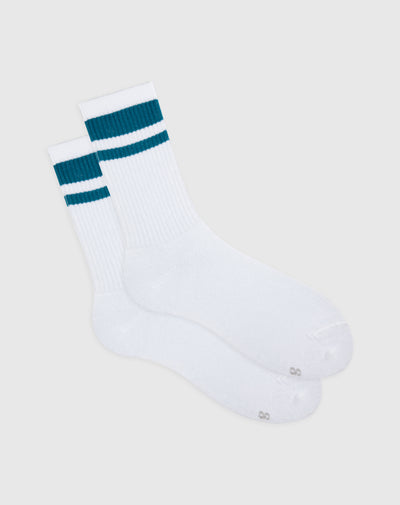 Medias hombre largas algodón blancas