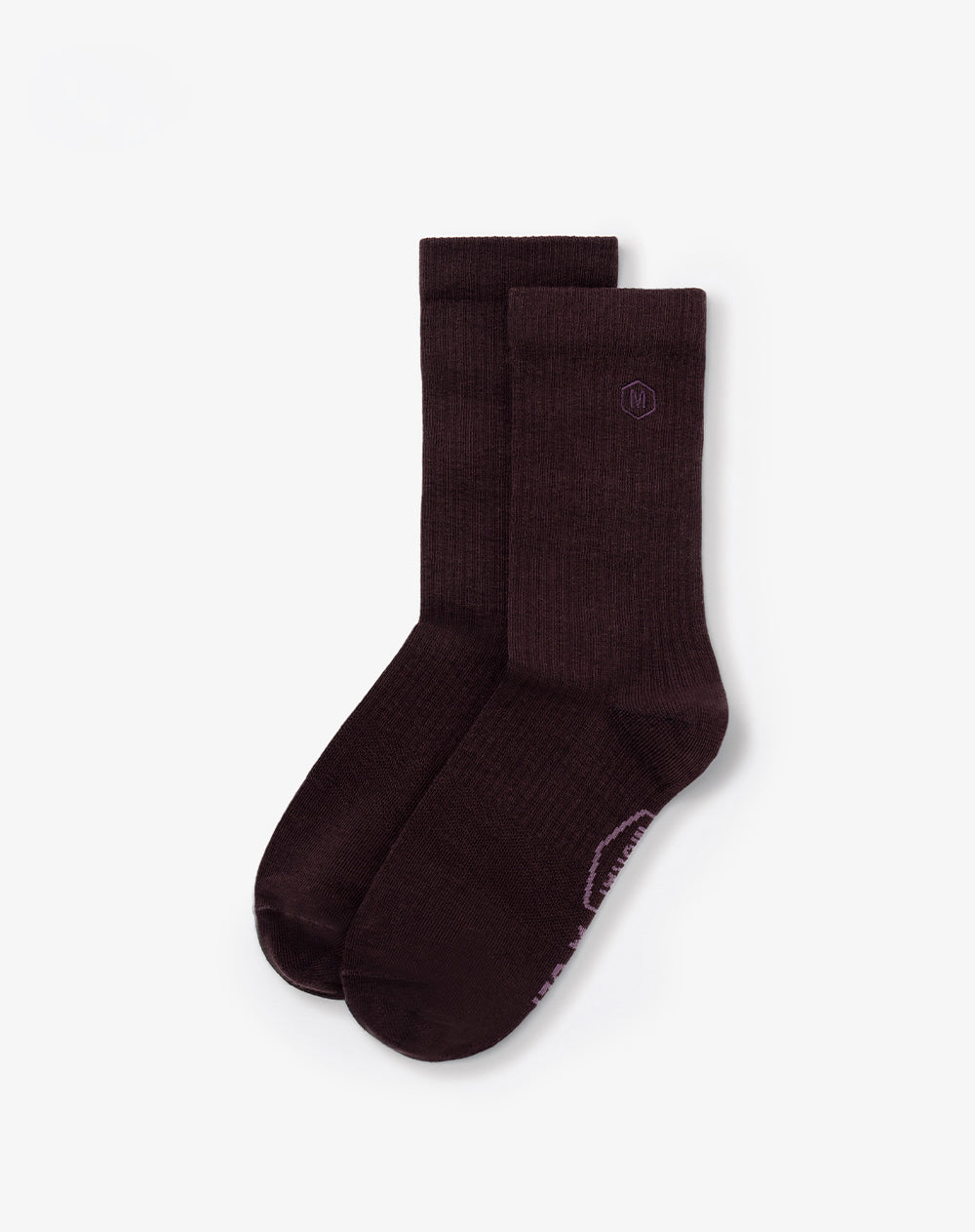 Medias largas vinotinto unisex