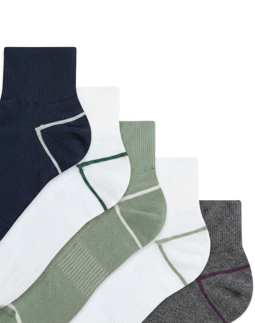5 pares de medias cortas surtido