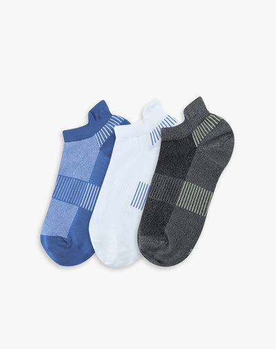 Medias hombre tobillera corta pack x3 surtido