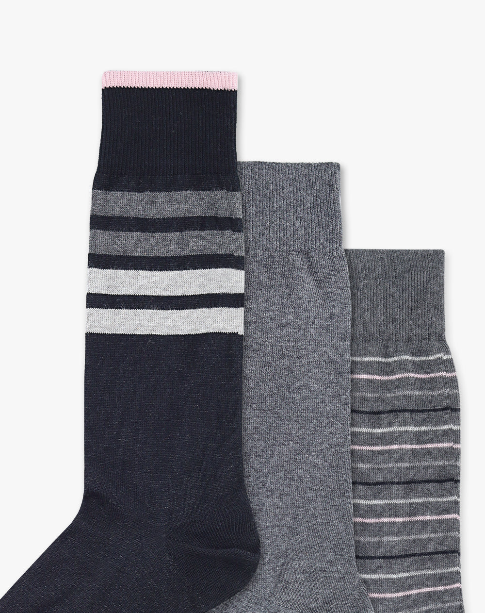 3 pares de medias largas surtido hombre