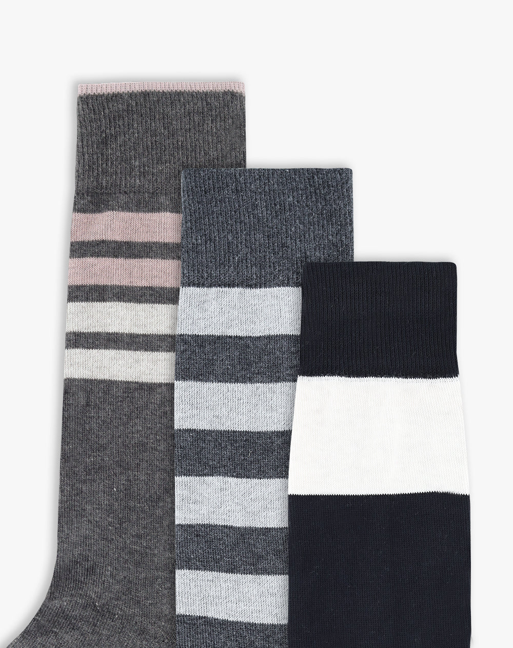 3 pares de medias largas surtido