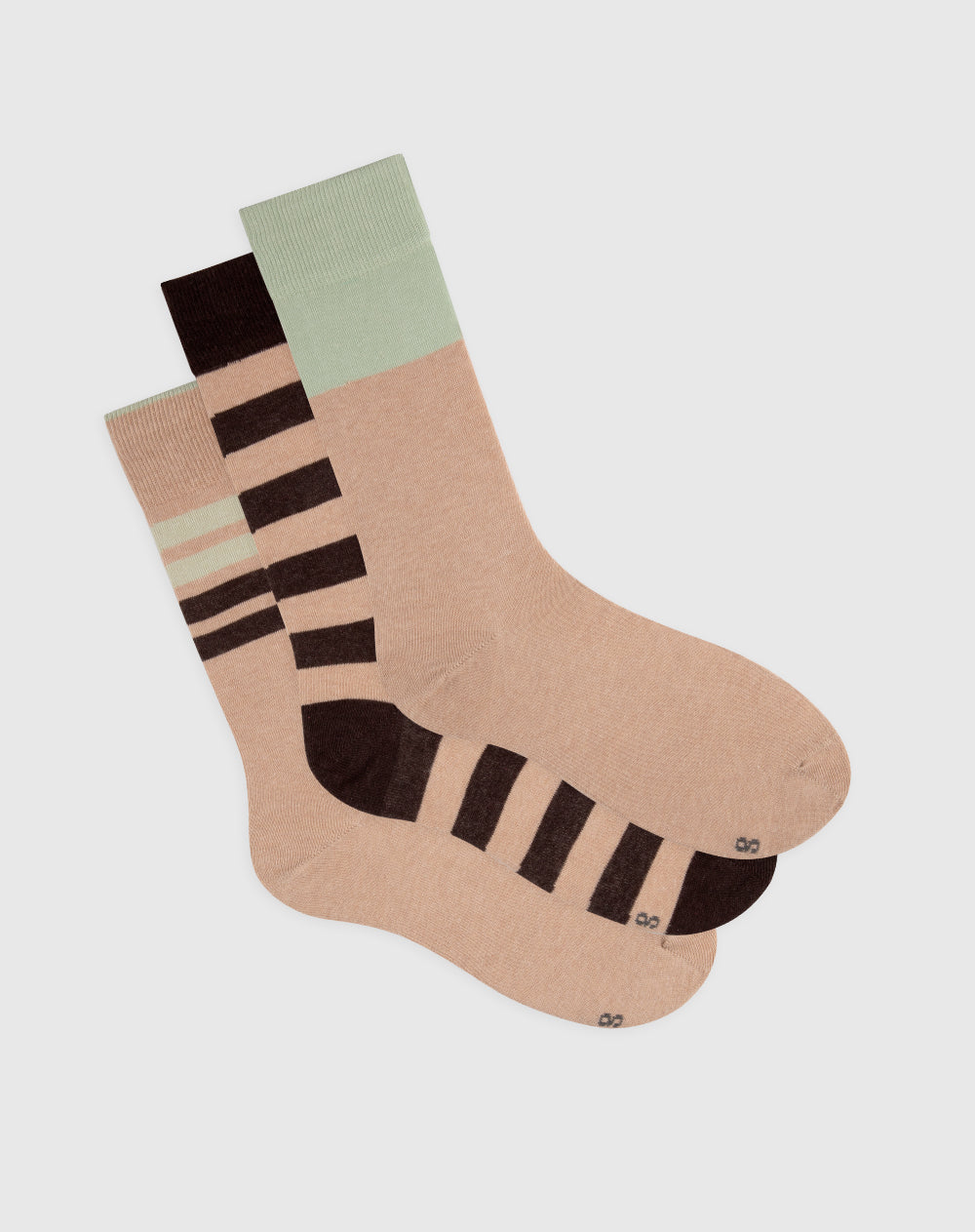 Medias hombre largas algodón pack x3 surtido