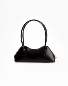 Bolso Top handle estructurado negro mujer