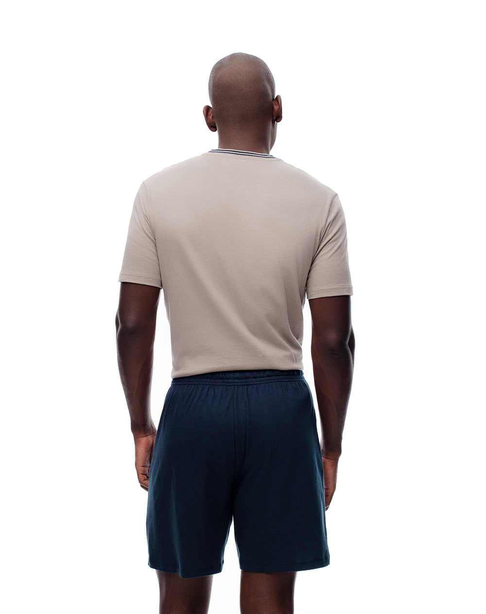 Camiseta + bermuda de pijama hombre algodón surtida