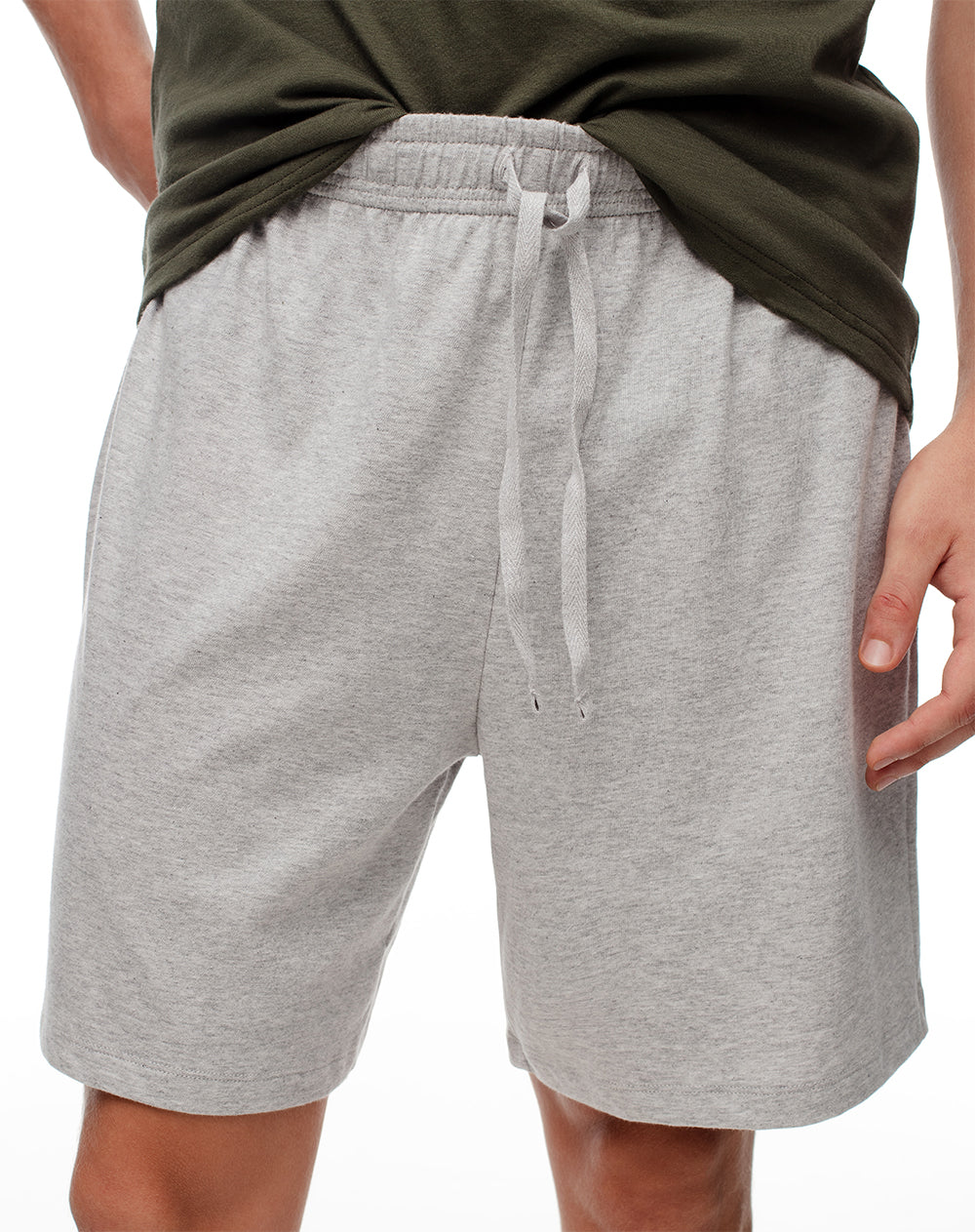 Camiseta + bermuda de pijama hombre algodón surtida