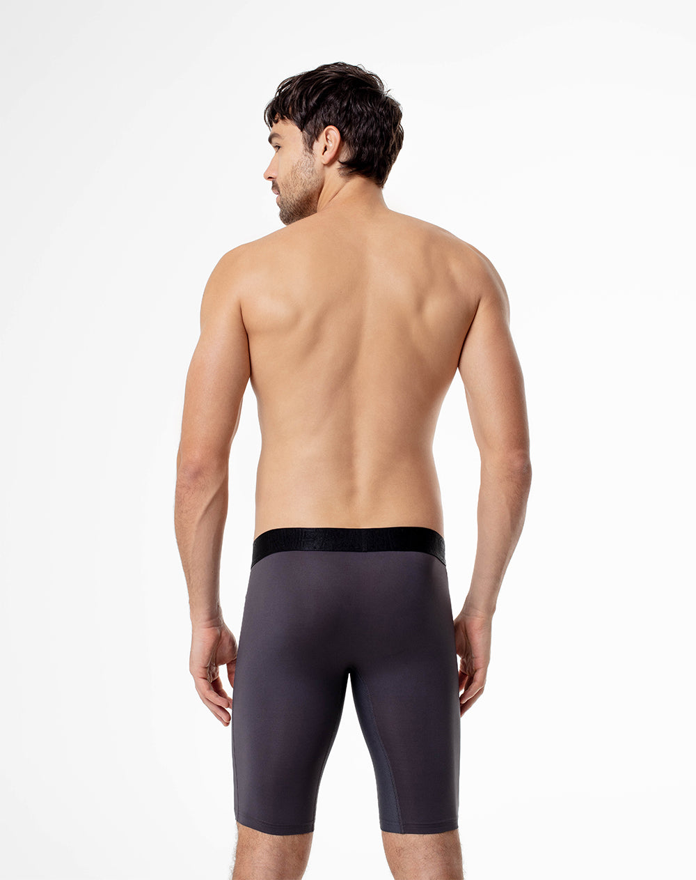 Bóxer largo control humedad gris