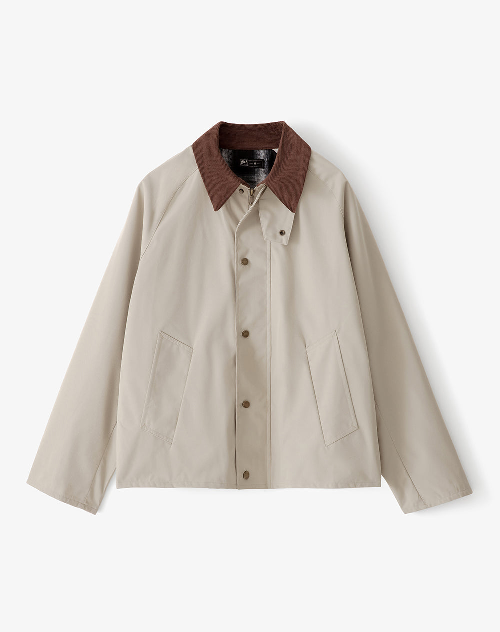 Chaqueta oversized fit en drill habana