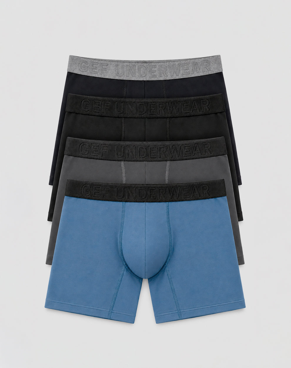 Bóxer deportivo medio antibacterial x4unds surtido hombre
