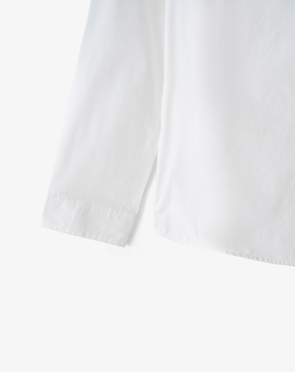 Camisa regular manga larga blanca mujer
