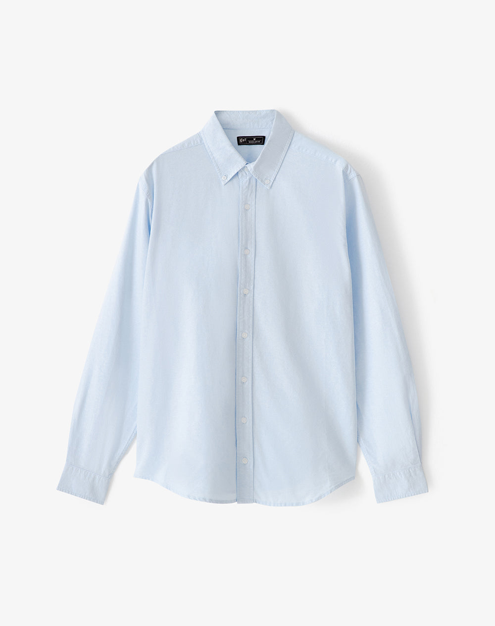 Camisa regular fit manga larga azul