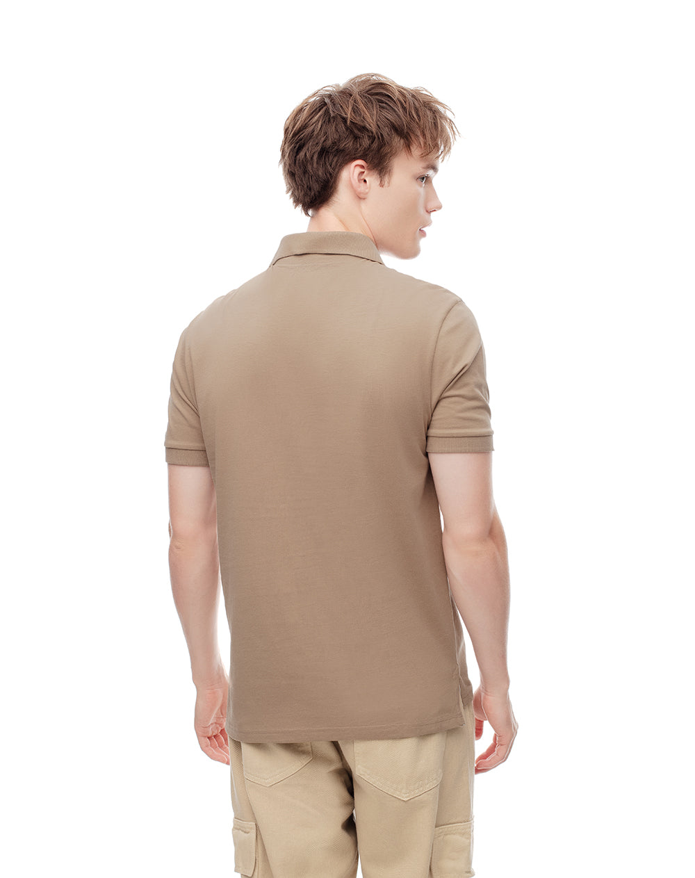 Polo slim fit habano