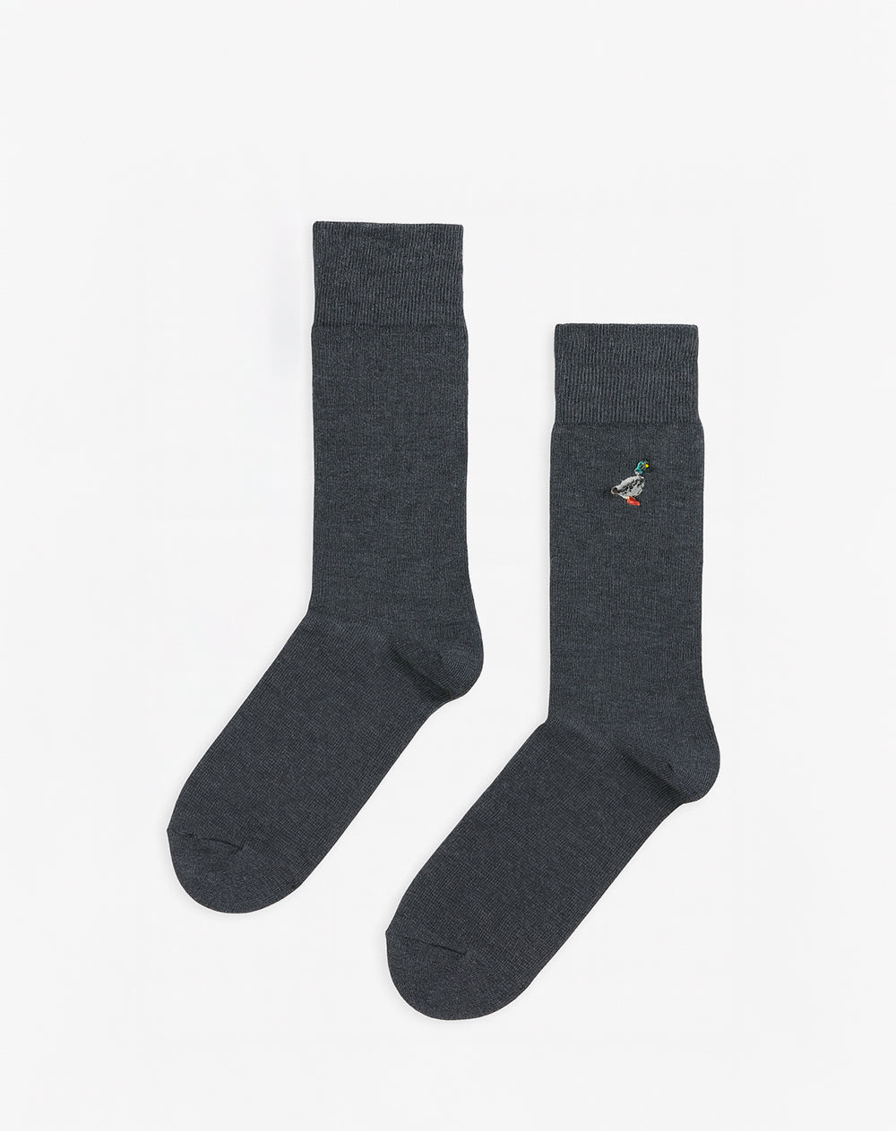 Medias hombre largas grises bordado