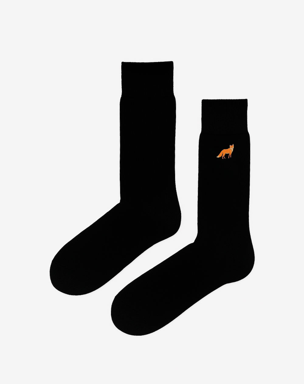 Medias hombre largas negras bordado