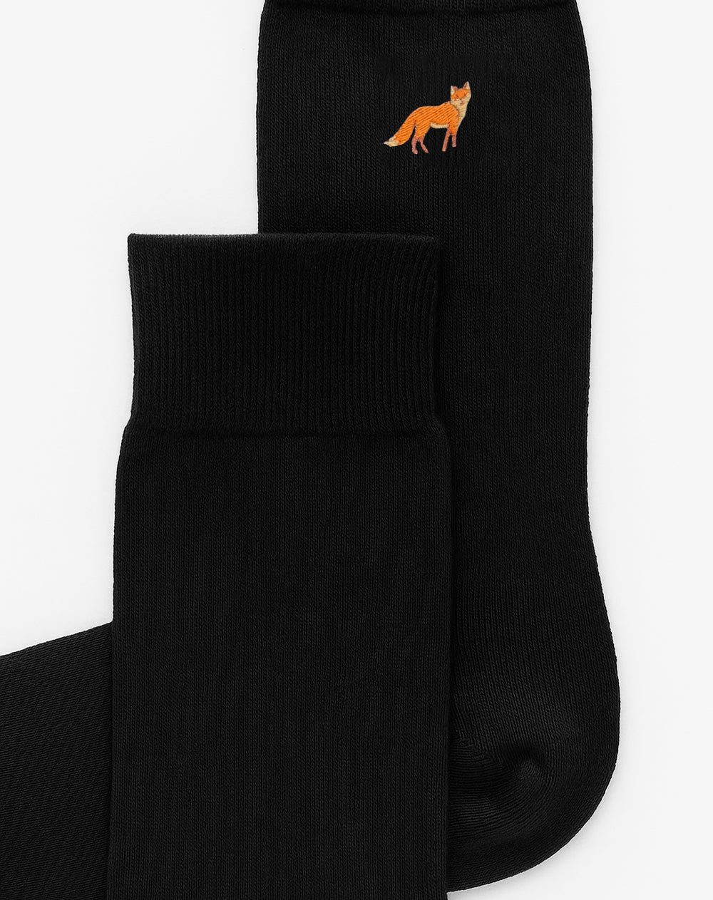 Medias hombre largas negras bordado