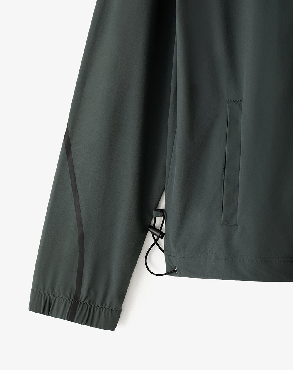 Chaqueta oversized fit sin capucha verde