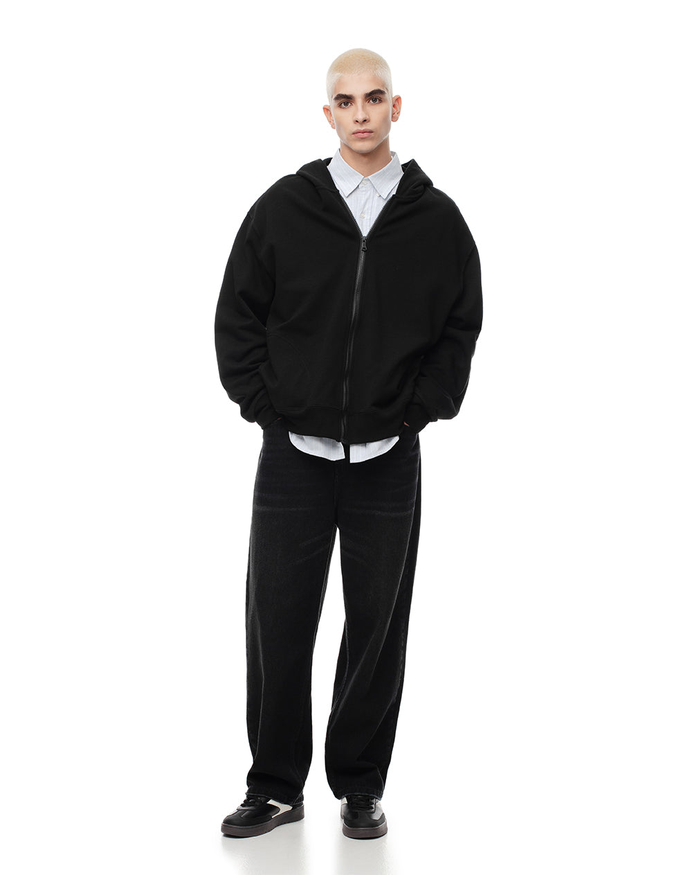 Tenis casuales negros hombre