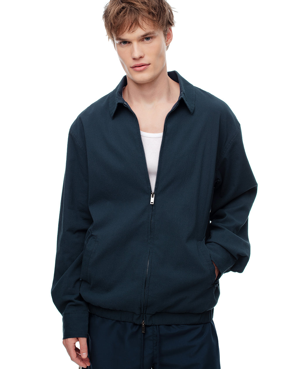 Chaqueta regular fit azul