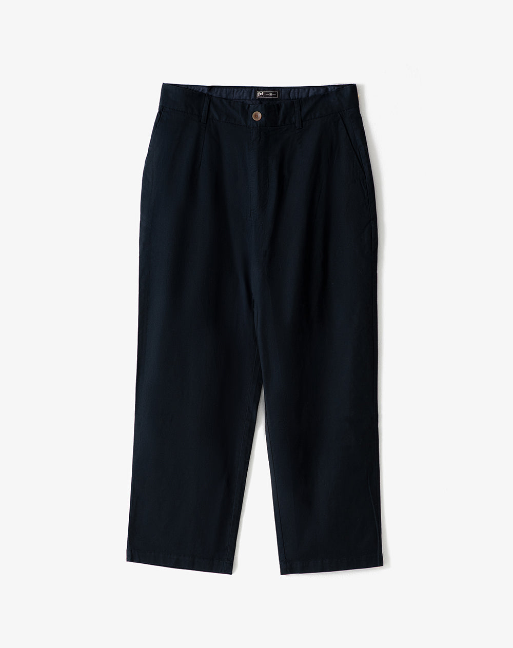 Pantalón regular fit tiro medio azul