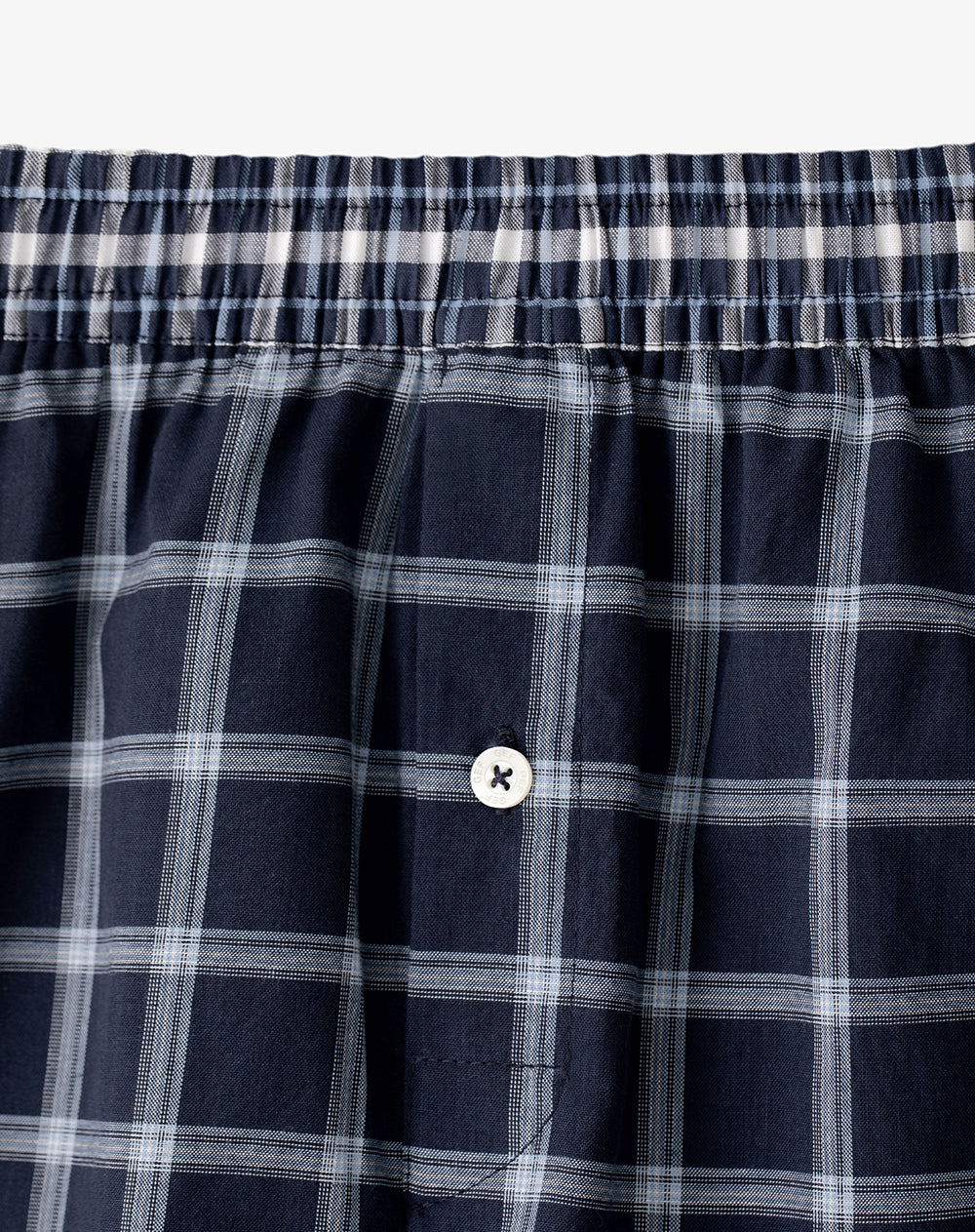 Bóxer largo elastico recubierto azul cuadros