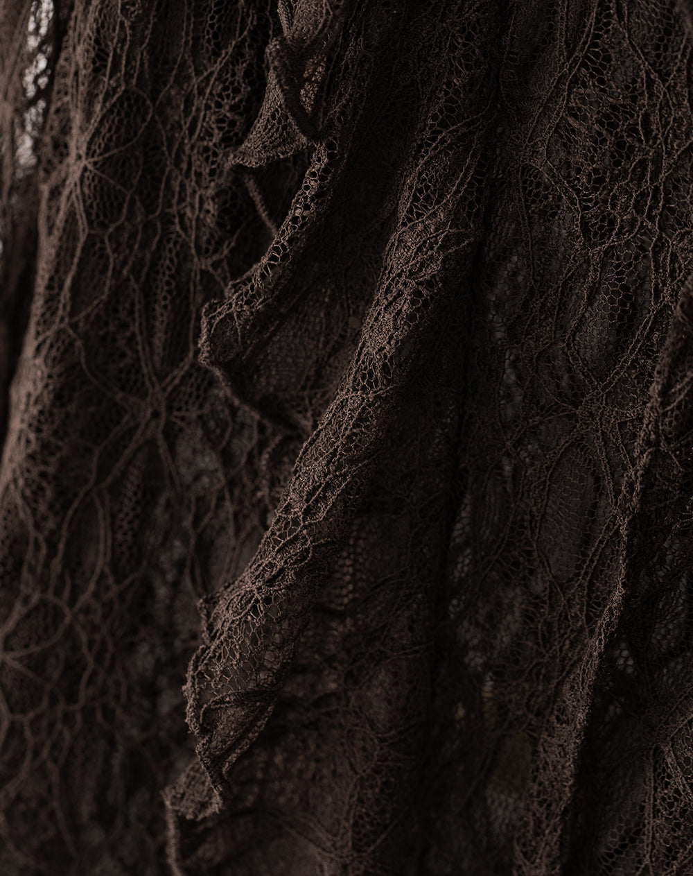 Camisa fitted fit manga larga chocolate