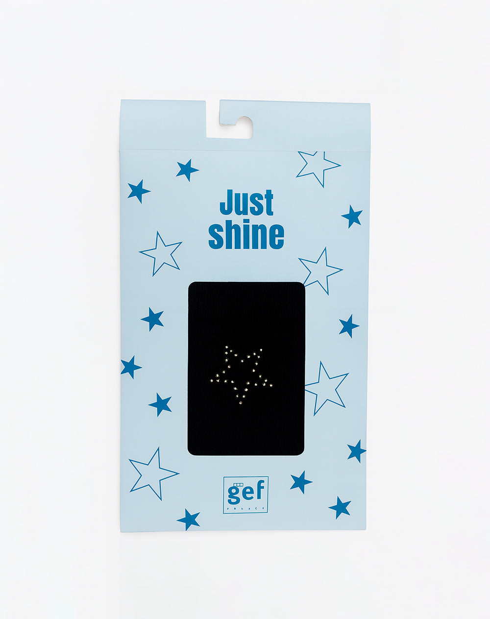 Medias mujer largas estrella brillos negras