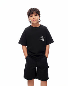 Bermuda regular fit denim negro