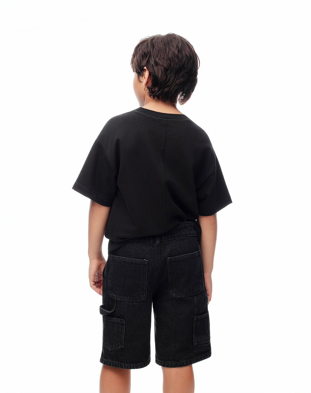 Bermuda regular fit denim negro