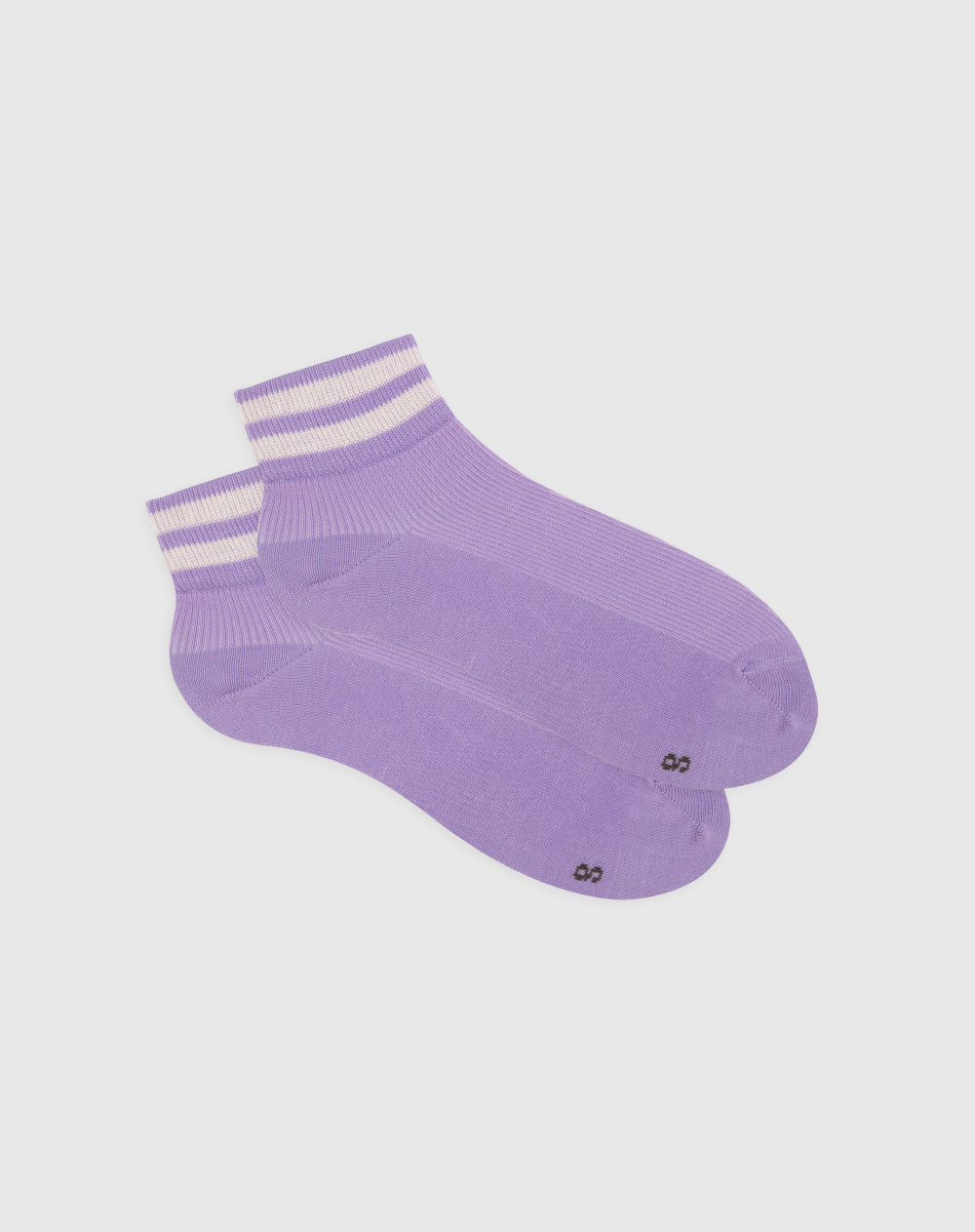 Medias mujer tobillera algodón moradas