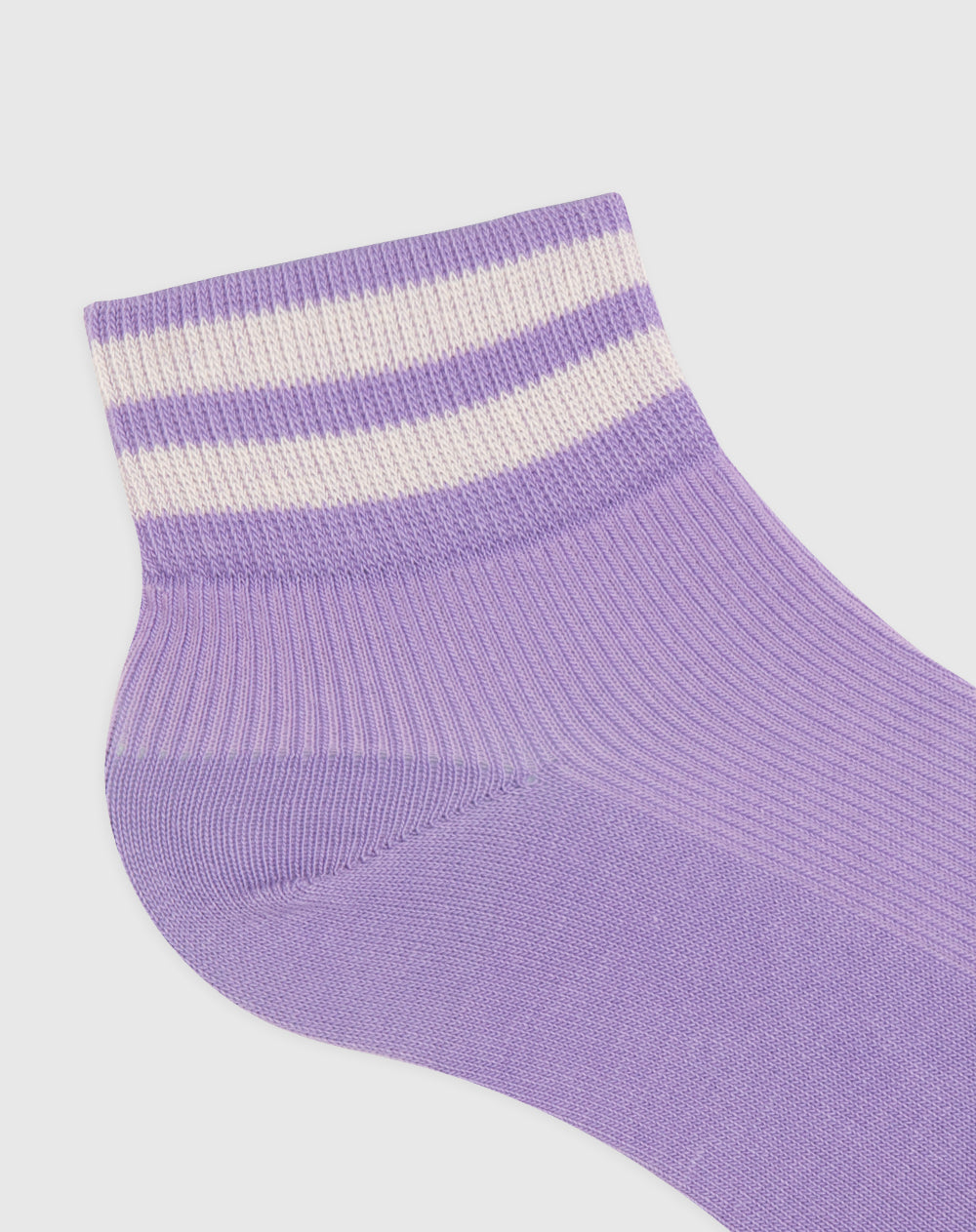 Medias mujer tobillera algodón moradas