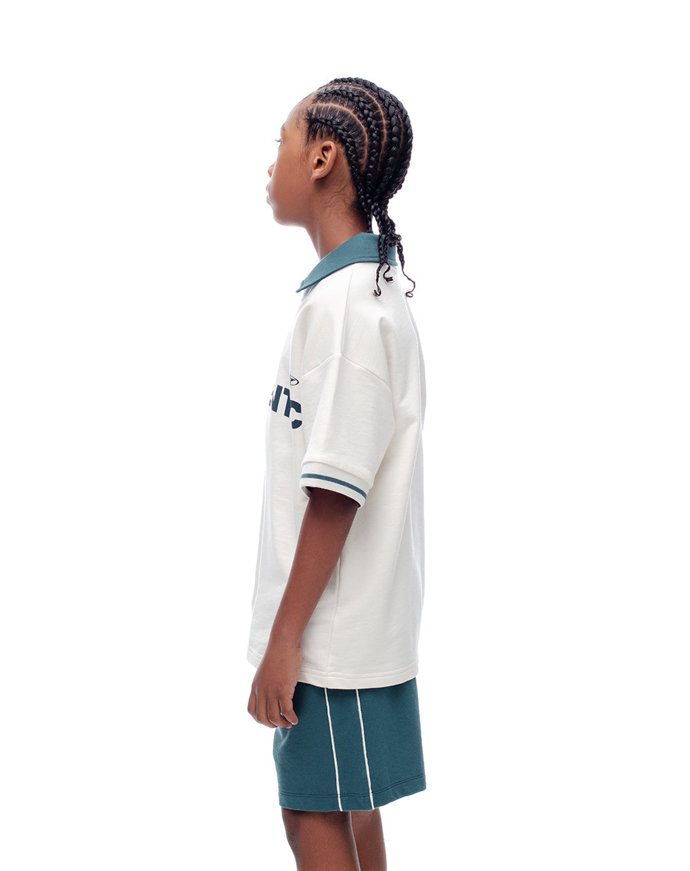 Conjunto polo + bermuda verde niño