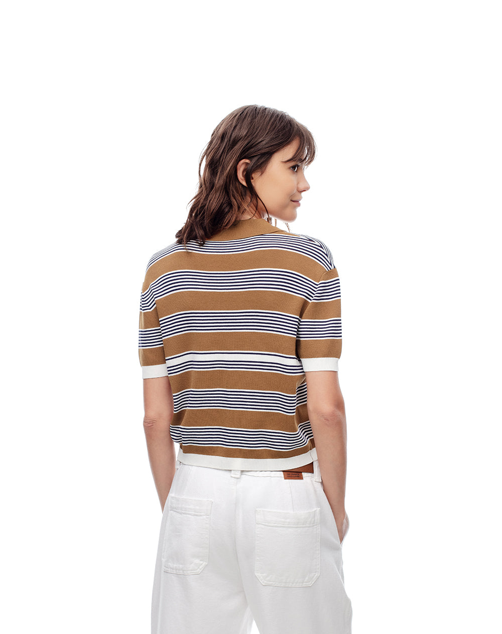 Polo regular fit rayas azules