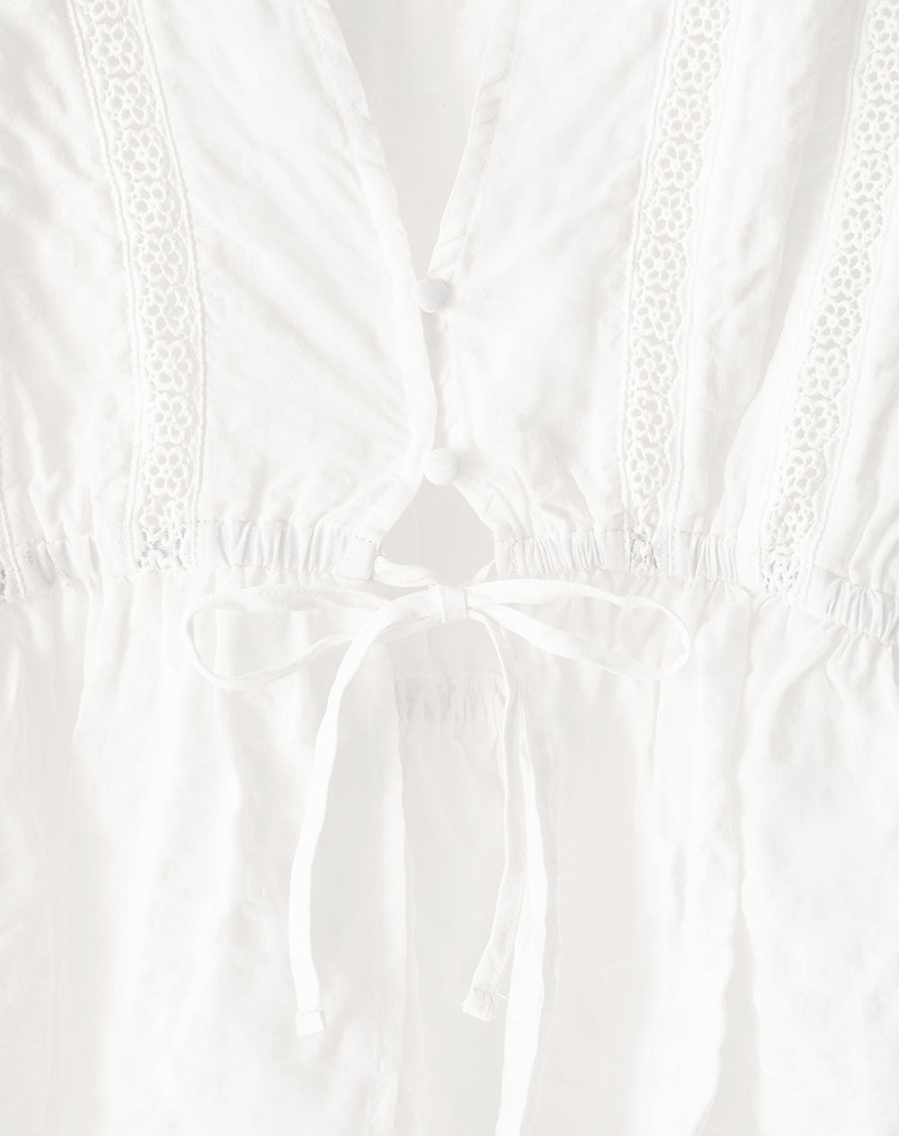 Camisa loose fit manga corta blanca