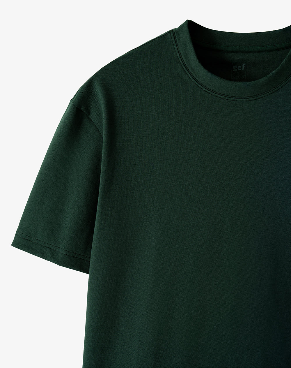 Camiseta regular manga corta verde hombre