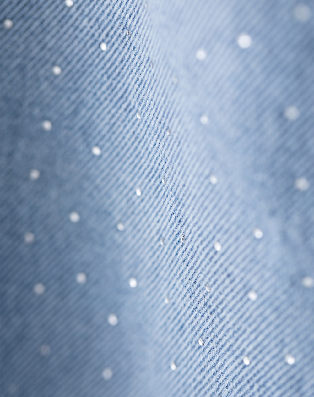 Falda tiro alto denim índigo medio mujer