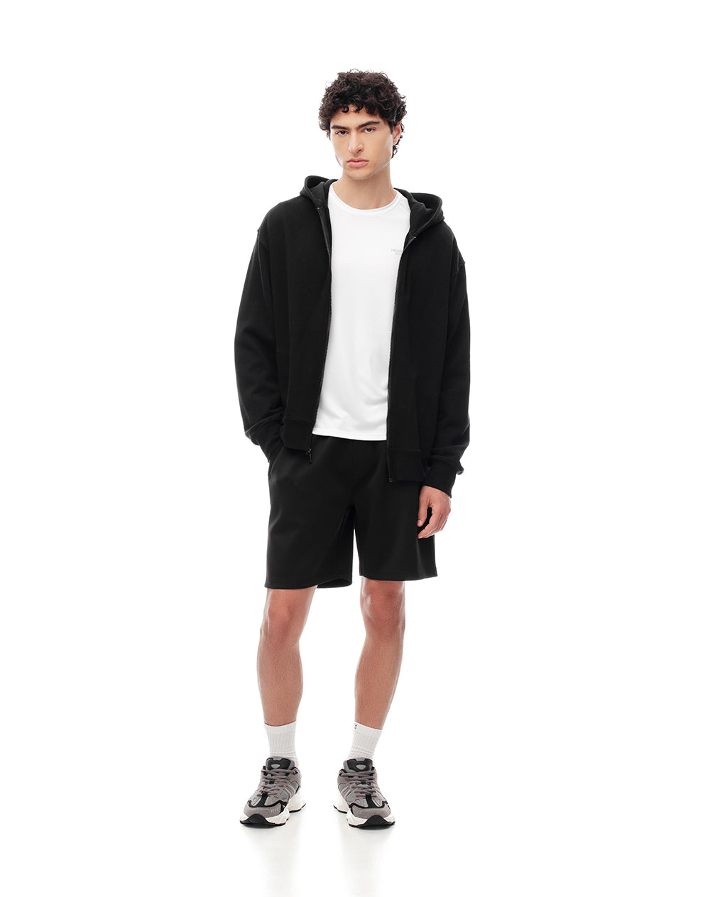 Bermuda regular negra hombre