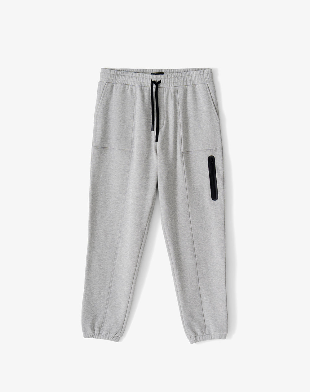 Jogger regular tiro medio gris hombre