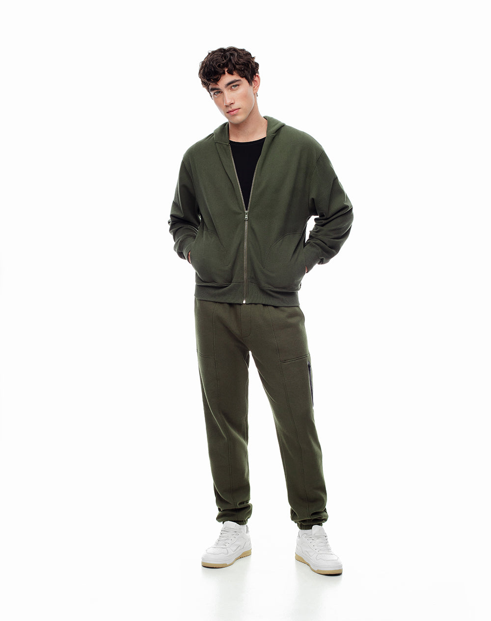 Jogger regular verde hombre