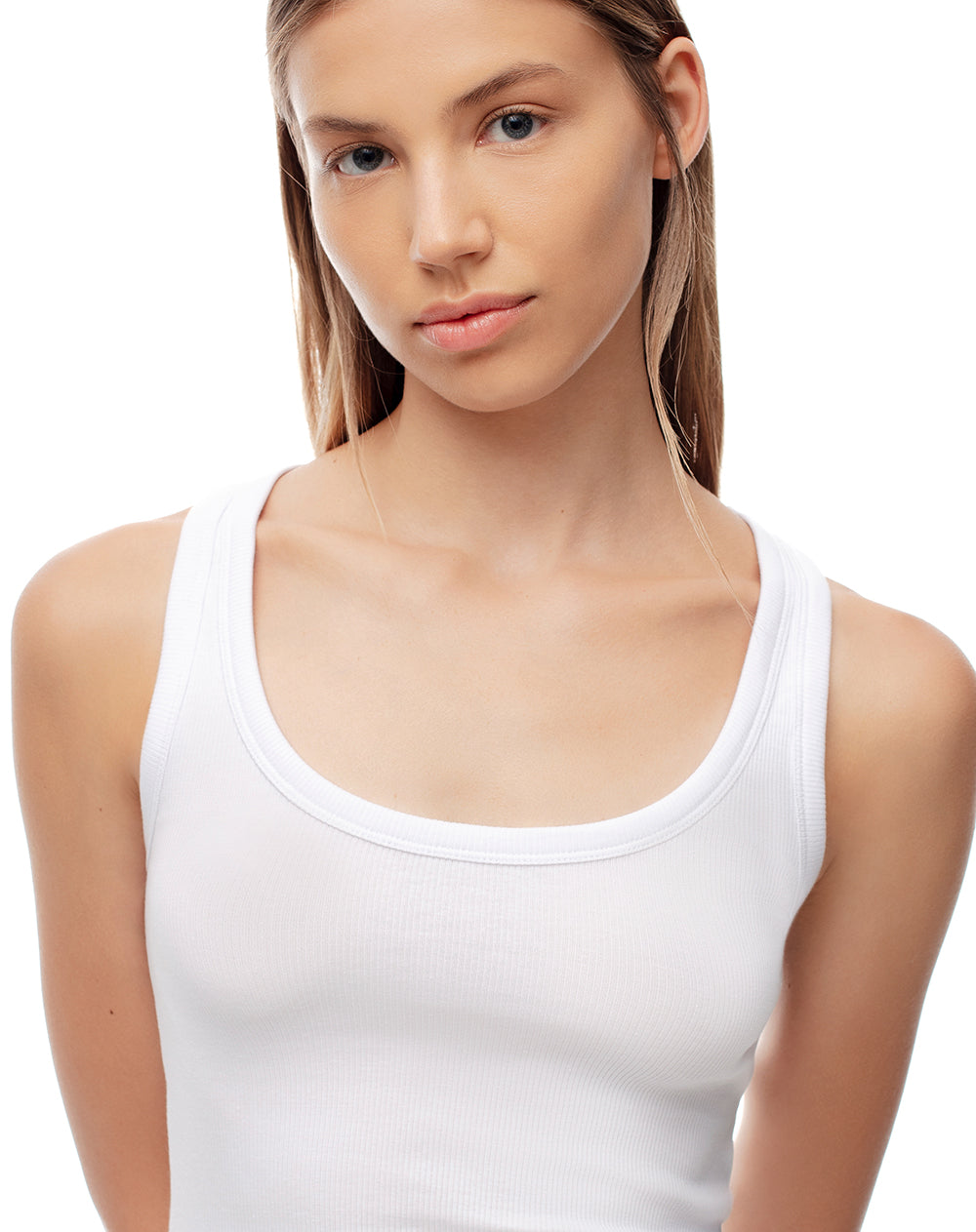 Camiseta esqueleto slim algodón blanca mujer