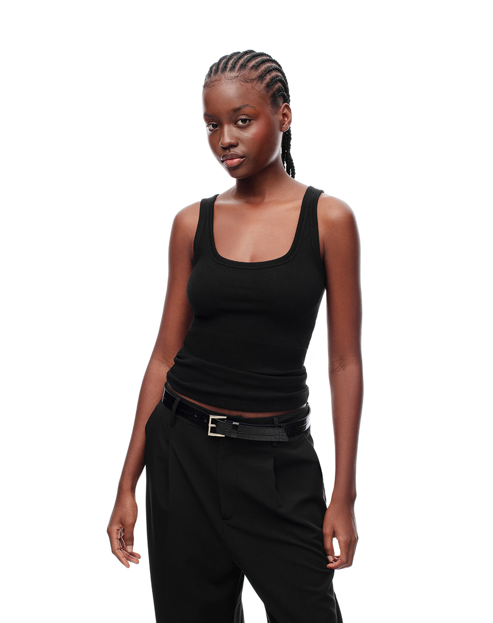 Camiseta esqueleto slim algodón negra mujer