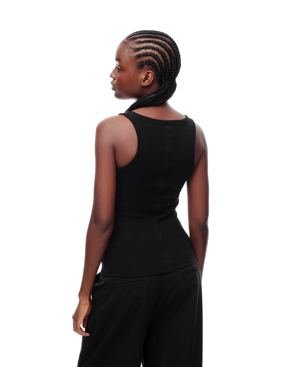 Camiseta esqueleto slim algodón negra mujer